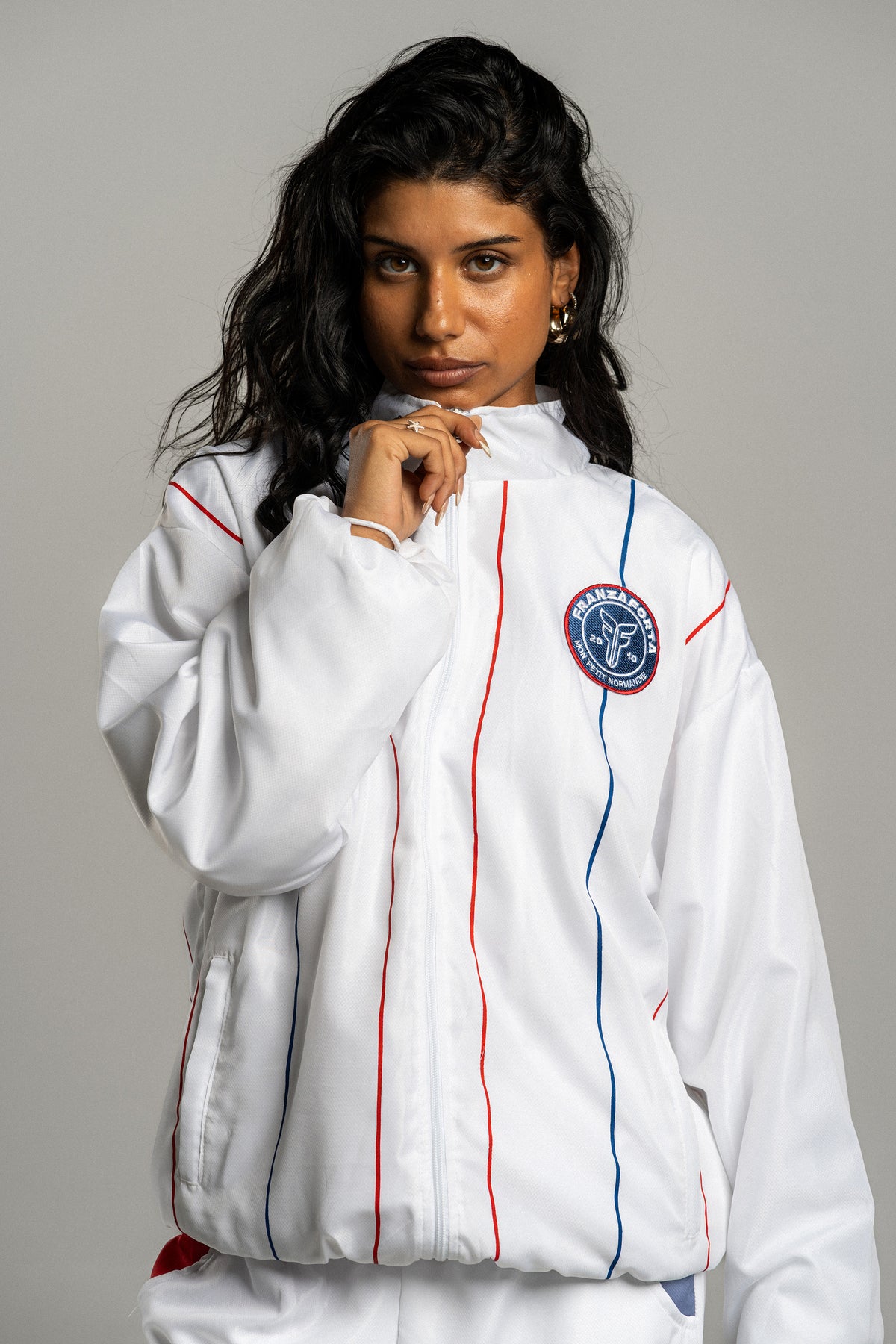 FRANZAFORTA TRACKSUIT JACKET WHITE