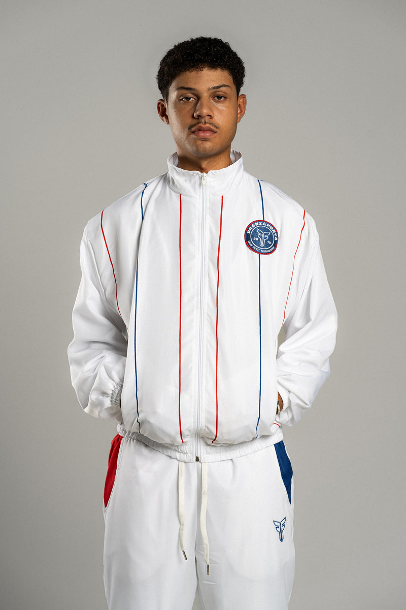 FRANZAFORTA TRACKSUIT JACKET WHITE