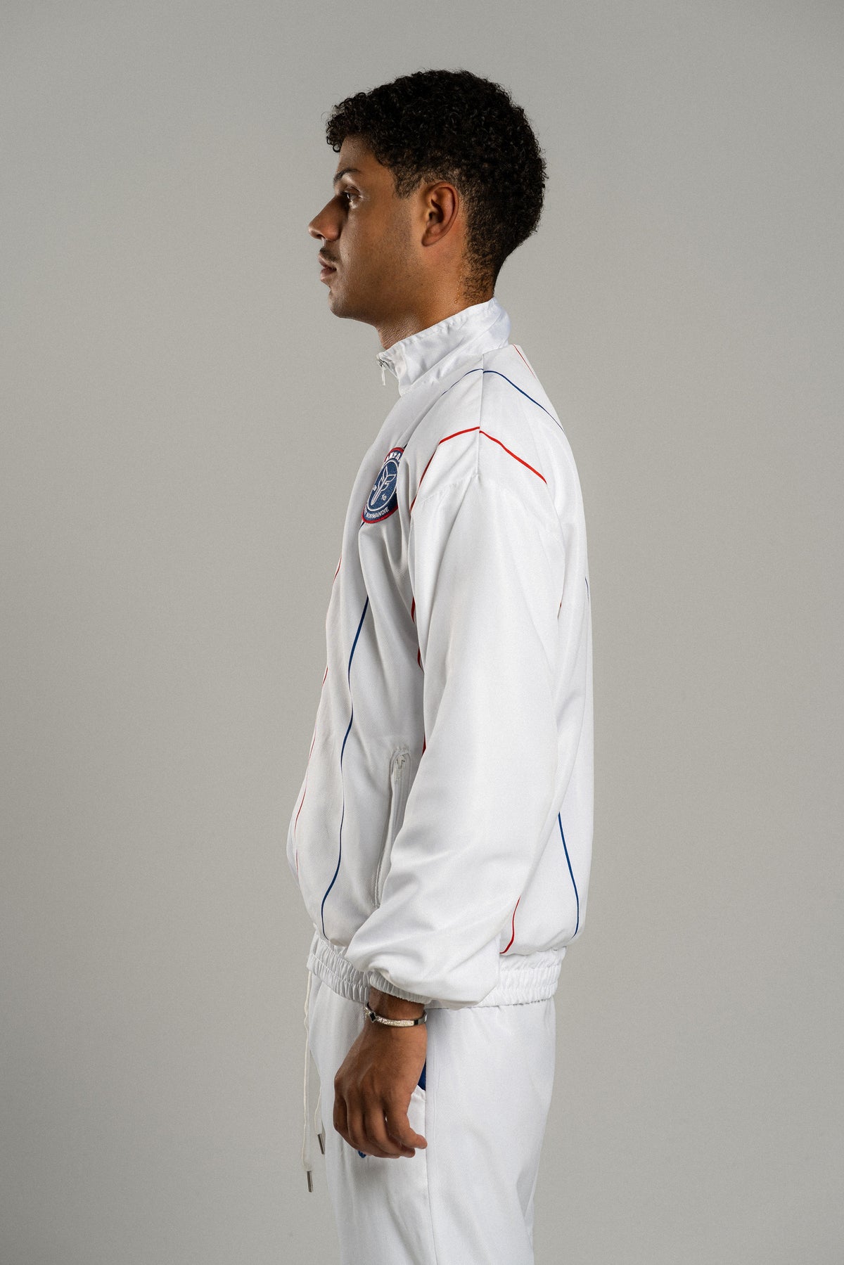 FRANZAFORTA TRACKSUIT JACKET WHITE